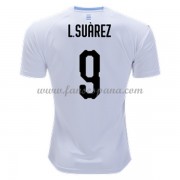 Camisetas De Futbol Selección Uruguay Copa Mundial 2018 Luis Suarez 9 Segunda Equipación..